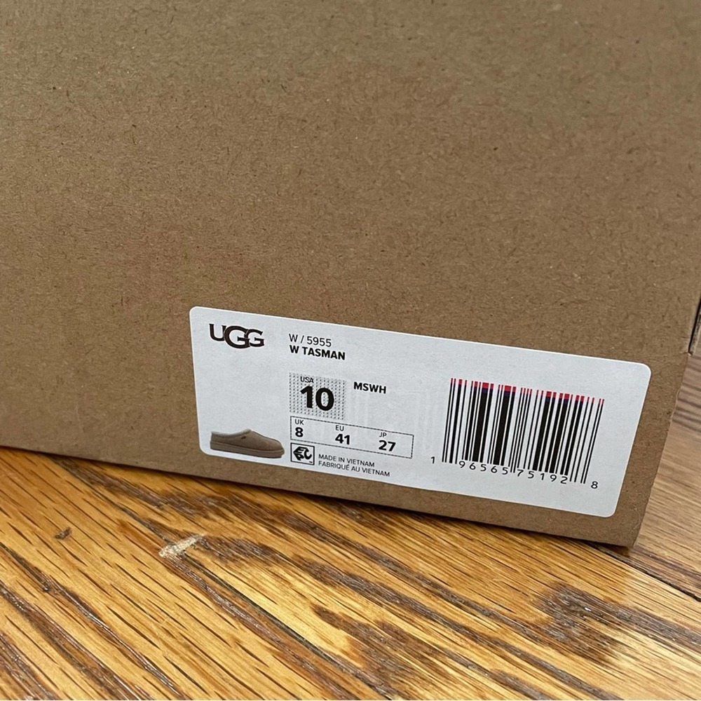 UGG Tasman Slipper Mustard Seed White Size 10 Women’s - Picture 8 of 8